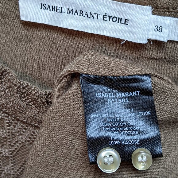 Isabel Marant Etoile Florent Fringe Mini Dress Embroidered - Picture 4 of 7